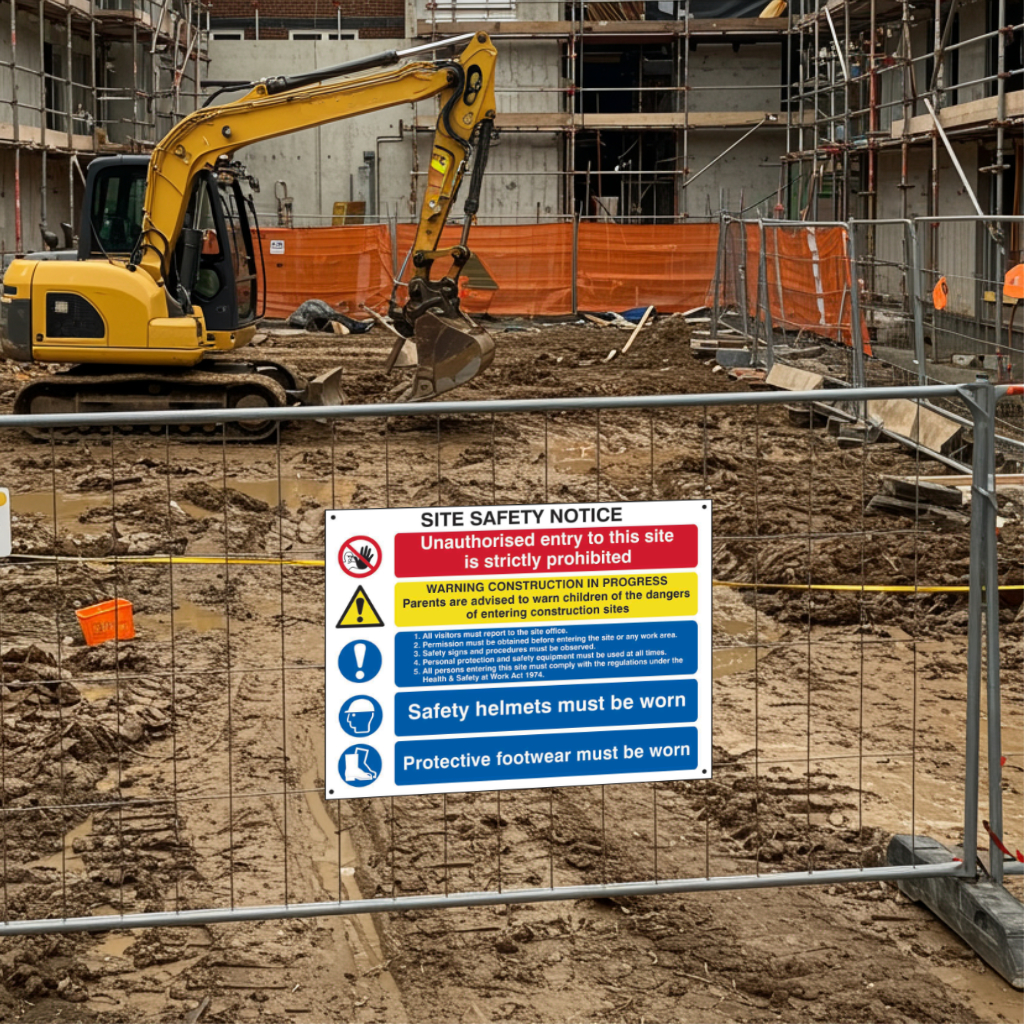 How to create safer construction sites with signage