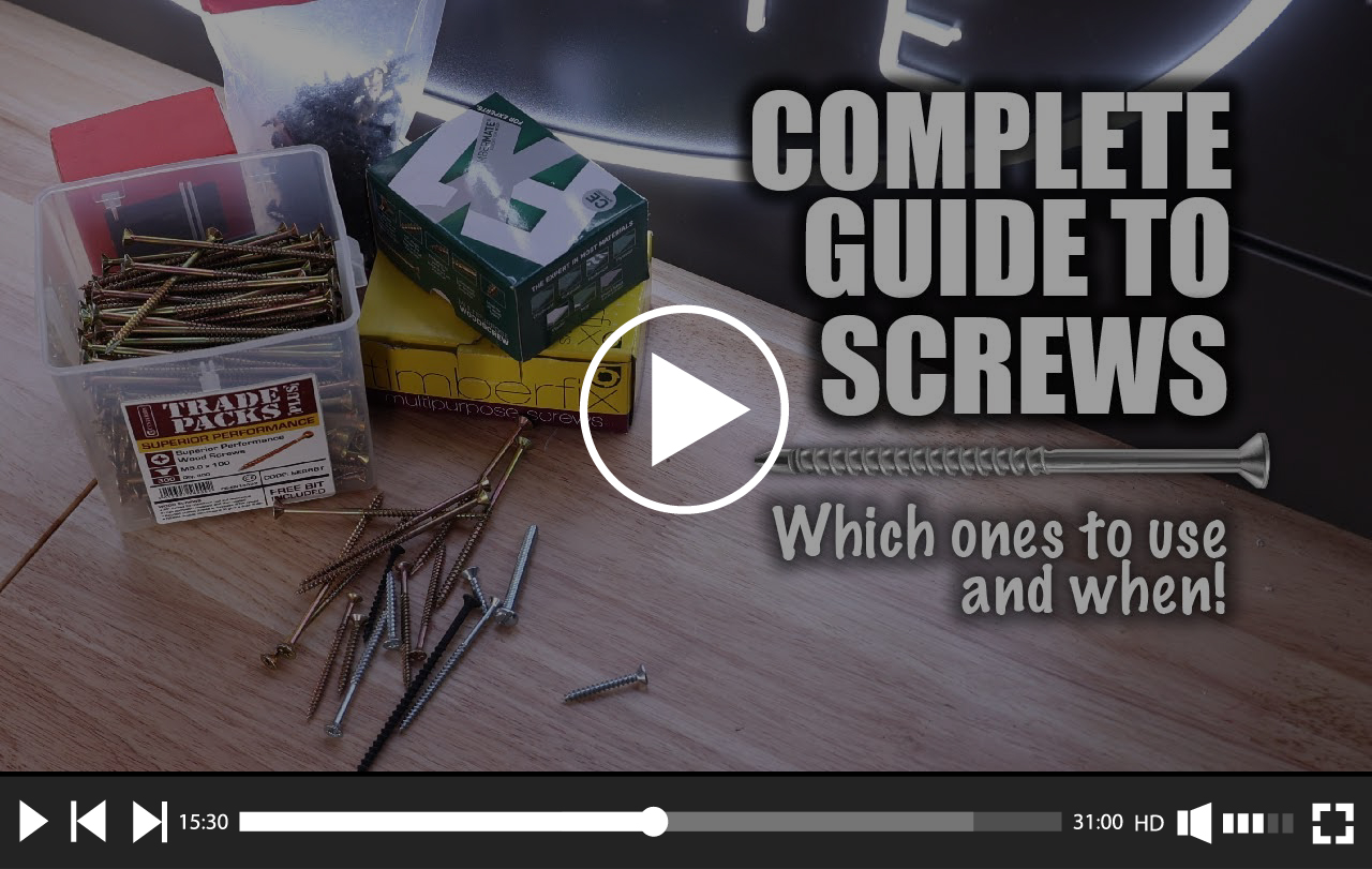 Watch our latest video now - Guide to Screws