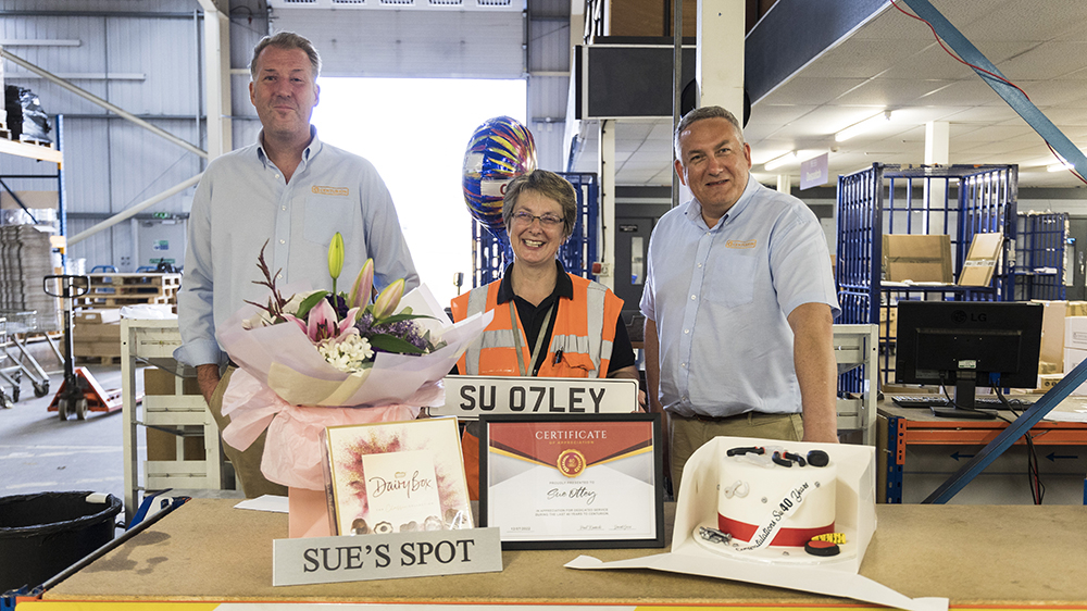 A 40-year service milestone for Sue Otley