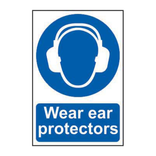Wear ear protectors - 1.2mm Recyclable PP (200 x 300mm)
