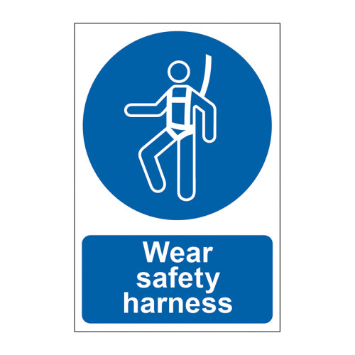 Wear safety harness - Self Adhesive PP (200 x 300mm)