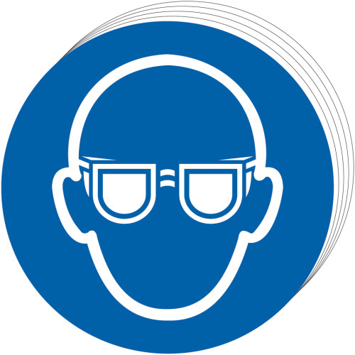 Wear eye protection - SAV (100mm dia.) (10) 0041