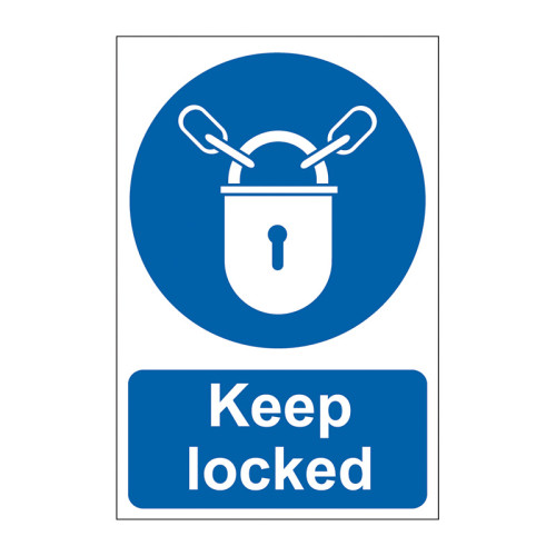 Keep locked - 1.2mm Recyclable PP (200 x 300mm)