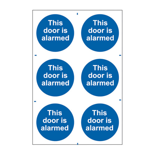 This door is alarmed - Self Adhesive PP (200 x 300mm)