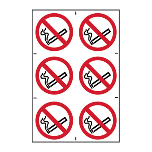 No smoking symbols - 1.2mm Recyclable PP (200 x 300mm)