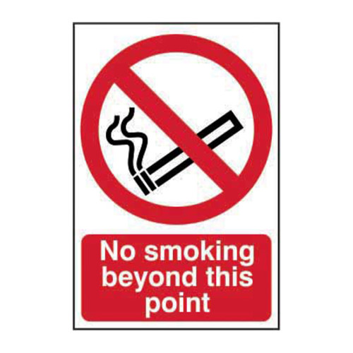 No smoking beyond this point (200 x 300mm) 0572