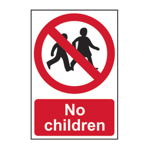 No children - Self Adhesive PP (200 x 300mm)