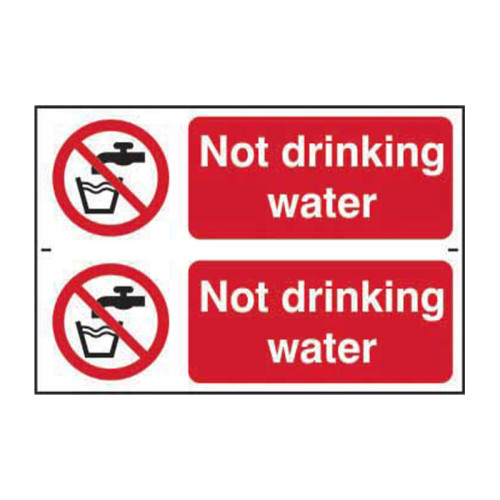 Not drinking water - 1.2mm Recyclable PP (300 x 200mm)
