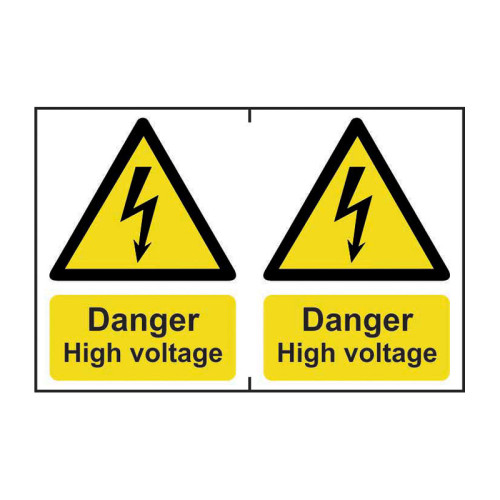 Danger High voltage - Self Adhesive PP (300 x 200mm)