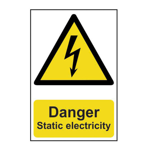 Danger Static electricity - PVC (200 x 300mm) 0785