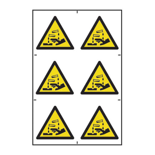 Corrosive symbols - Self Adhesive PP (200 x 300mm)