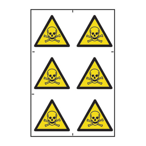 Danger of Death symbols - 1.2mm Recyclable PP (200 x 300mm)