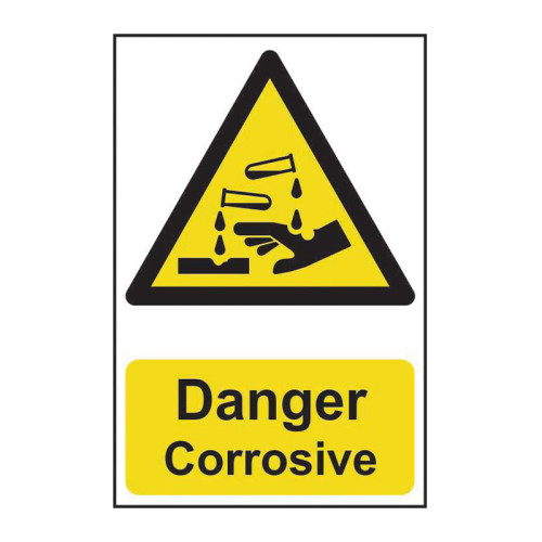 Danger Corrosive - Self Adhesive PP (200 x 300mm)