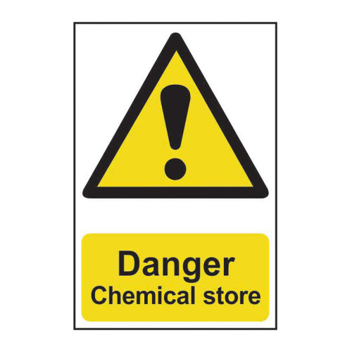 Danger Chemical store - 1.2mm Recyclable PP (200 x 300mm)