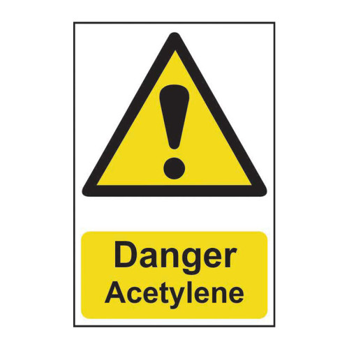 Danger Acetylene - 1.2mm Recyclable PP (200 x 300mm)