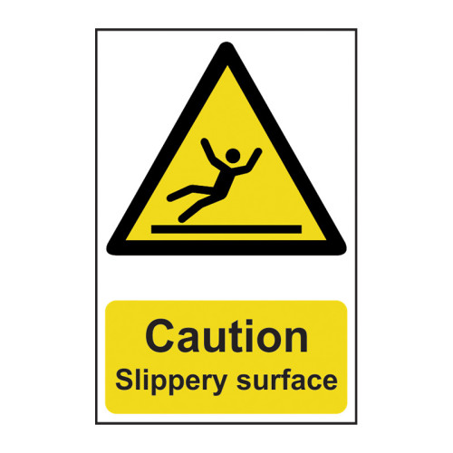 Caution Slippery surface - Self Adhesive PP (200 x 300mm)