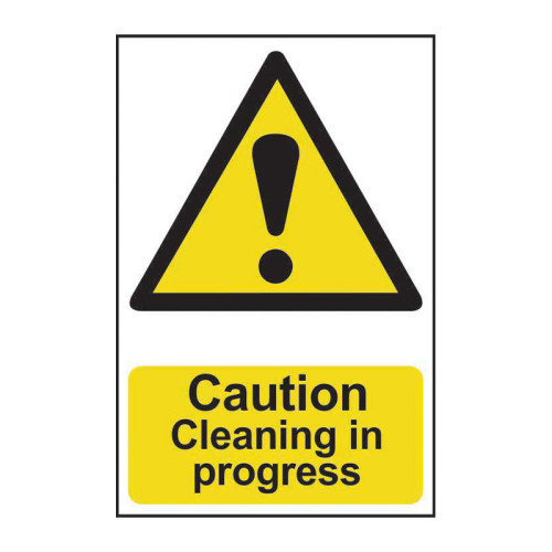 Caution Cleaning in progress - 1.2mm Recyclable PP (200 x 300mm)