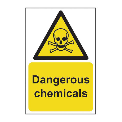 Dangerous chemicals 1.2mm Recyclable PP (400 x 600mm)