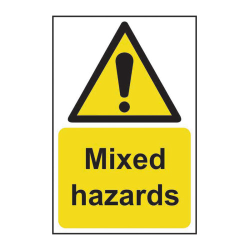 Mixed hazards 1.2mm Recyclable PP (200 x 300mm)