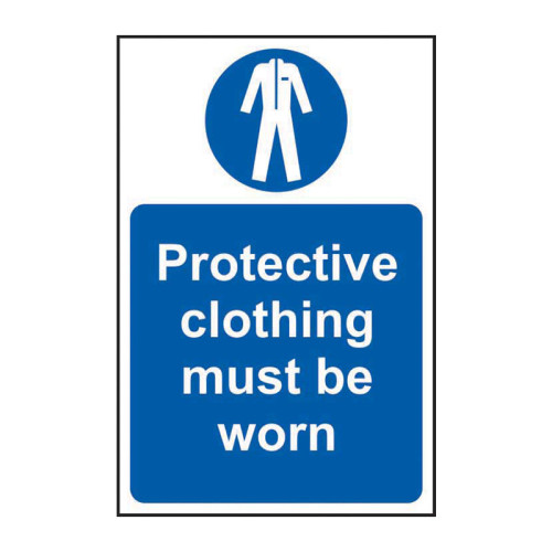 Protective clothing must be worn 1.2mm Recyclable PP (200 x 300mm)