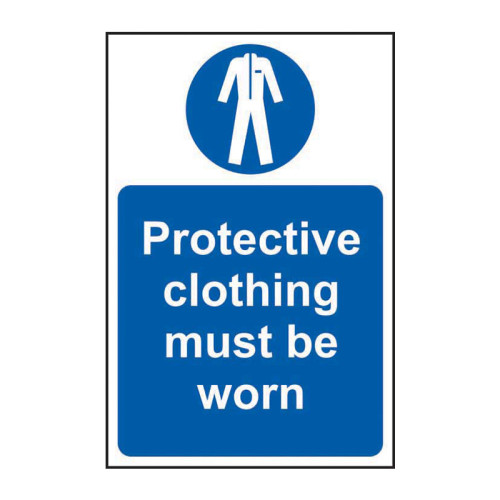 Protective clothing must be worn 1.2mm Recyclable PP (400 x 600mm)