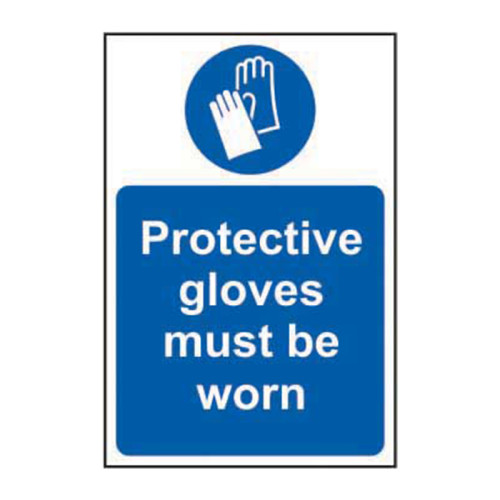 Protective gloves must be worn 1.2mm Recyclable PP (400 x 600mm)