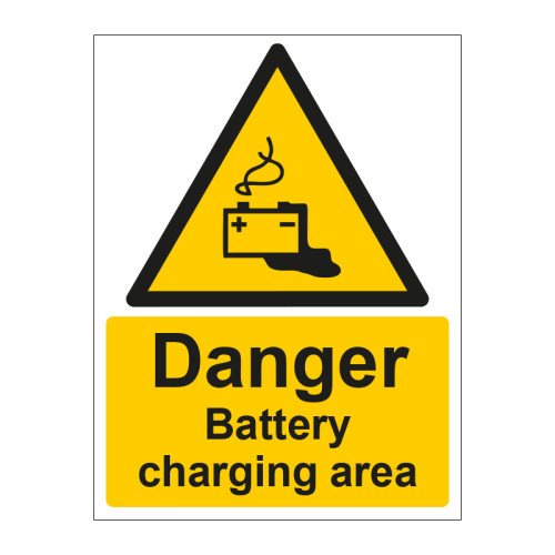 Danger Battery Charging Area - ACM (300 x 400mm)