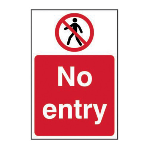 No entry 1.2mm Recyclable PP (200 x 300mm)