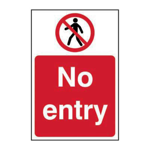No entry 1.2mm Recyclable PP (400 x 600mm)