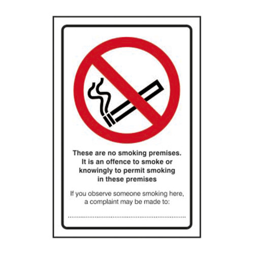 It is an offence to smoke (200 x 300mm) 11685