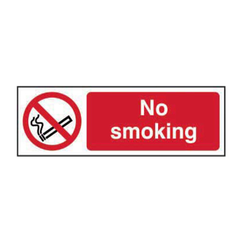 No smoking 1.2mm Recyclable PP (600 x 200mm)