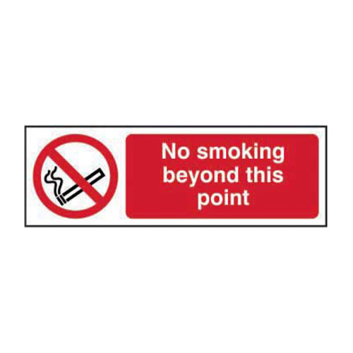 No smoking beyond this point 1.2mm Recyclable PP (600 x 200mm)