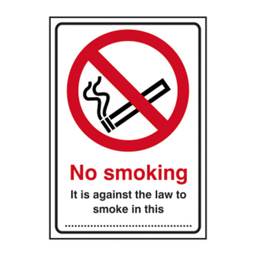 It is against the law to smoke in this - 11856