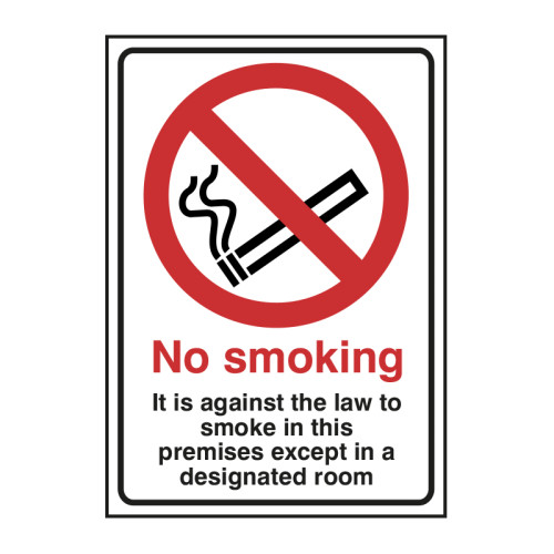 It is against the law to smoke in these premises