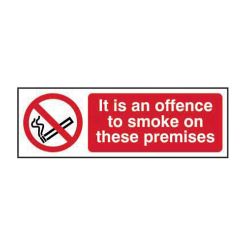 It is an offence to smoke on these premises 1.2mm Recyclable PP (300 x 100mm)