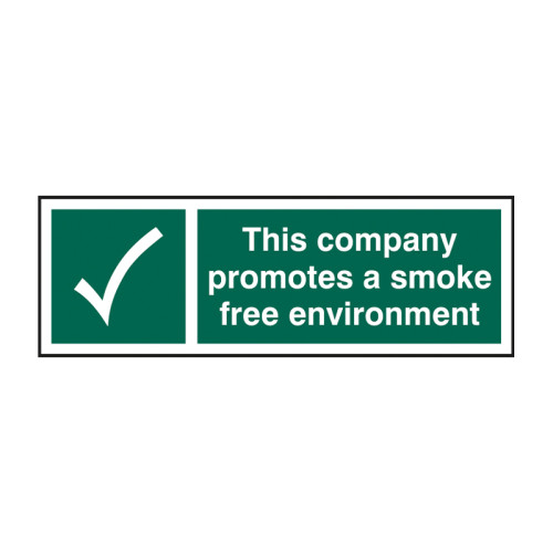 This company promotes a smoke free environment