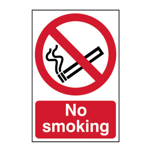 No Smoking 1.2mm Recyclable PP (148 x 210mm)