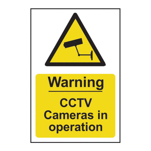 Warning CCTV in operation 1.2mm Recyclable PP (148 x 210mm)