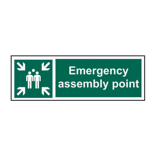 Emergency assembly point 1.2mm Recyclable PP (600 x 200mm)