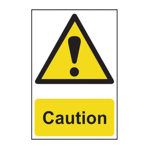 Caution - Self Adhesive PP (200 x 300mm)
