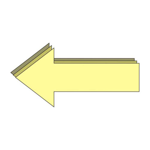 Anti Slip Floor Arrow, Photoluminescent Floor Marking (65mm x 55mm)