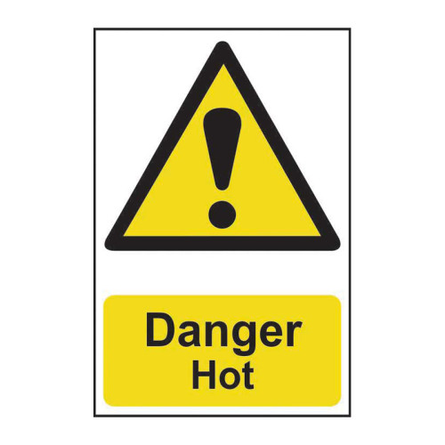 Danger Hot - Self Adhesive PP (200 x 300mm)
