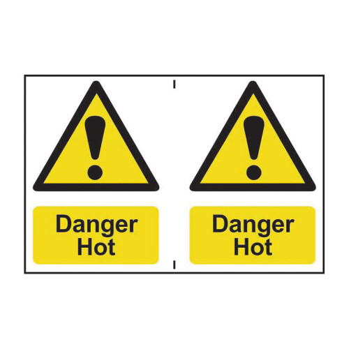 Danger Hot - Self Adhesive PP (300 x 200mm)