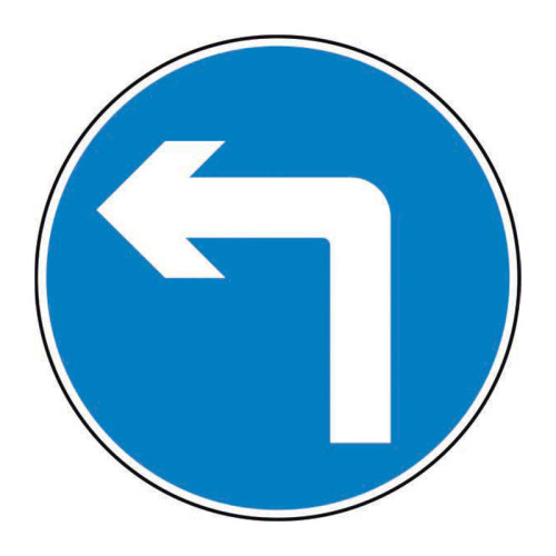 Left Turn Road Sign (w/o channel)