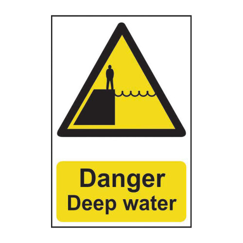 Danger Deep water - Self Adhesive PP (200 x 300mm)
