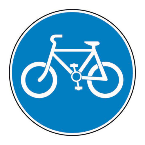 Cyclists only Road Sign (w/o channel)