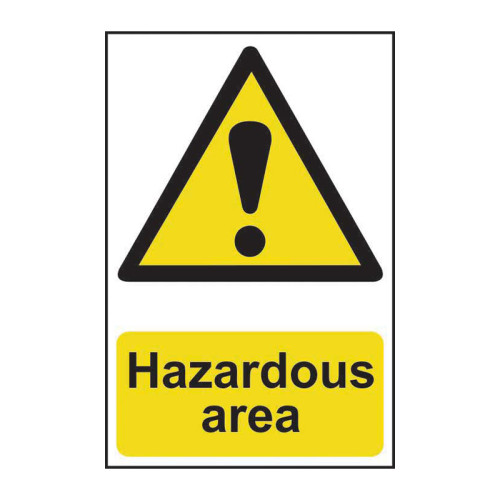 Hazardous area - 1.2mm Recyclable PP (200 x 300mm)