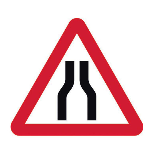 Road Narrows Both Road (w/o channel)