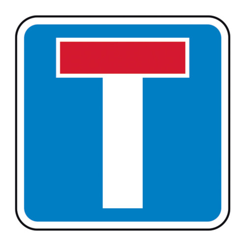 No through road Road Sign (w/o channel)