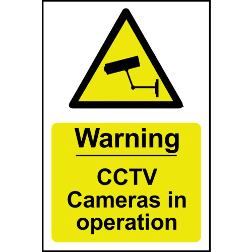 Warning CCTV Cameras in operation - 1.2mm Recyclable PP (200 x 300mm)